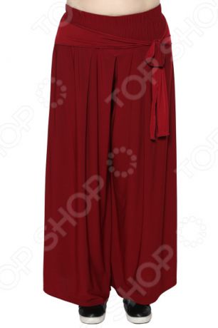 Юбка-брюки Лауме-Лайн «Высокая мода». Цвет: бордовый