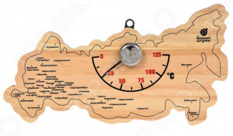 Термометр для бани и сауны Банные штучки «Карта России»