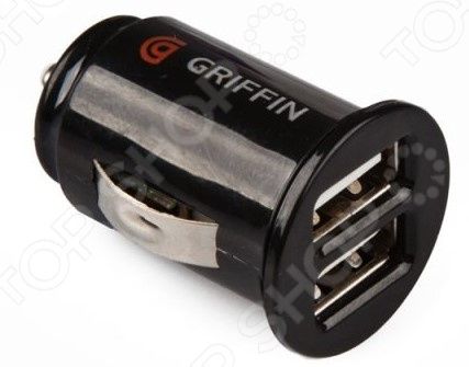 Устройство зарядное автомобильное Griffin 2,1 А 2хUSB Apple 8 pin
