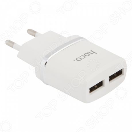 Устройство зарядное сетевое Hoco C12 Smart Dual USB Lighting