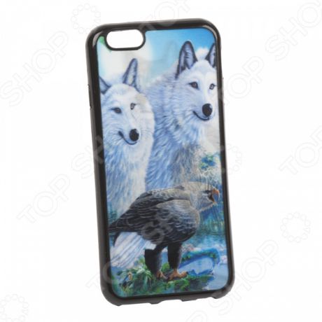 Чехол для iPhone 6/6S 3D «Волки»