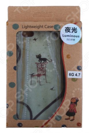Чехол для iPhone 6/6S Luminous Lightweight Case «Кот на стуле»