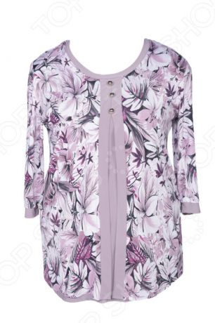 Блуза PreWoman «Цветочная симфония». Цвет: розовый