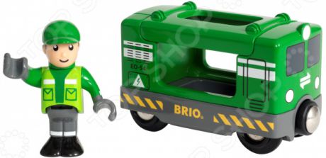 Игровой набор Brio «Грузовой вагон с машинистом»