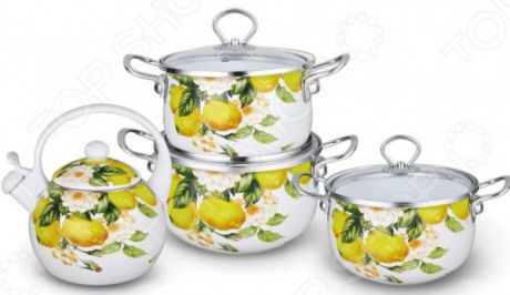 Набор посуды Kelli KL-4446 «Лимоны»
