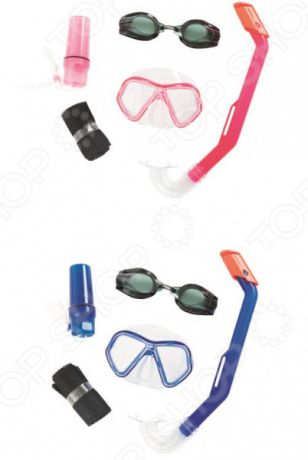 Набор для ныряния: маска, трубка и очки Bestway «Барракуда». В ассортименте