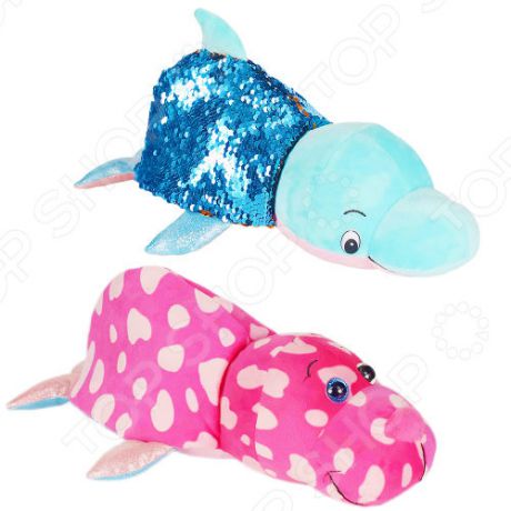 Мягкая игрушка 1 Toy «Вывернушка БЛЕСК с паетками: Дельфин-Морж»