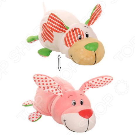 Мягкая игрушка ароматизированная 1 Toy «Вывернушка Ням-Ням 2в1: Щенок-Зайчонок»