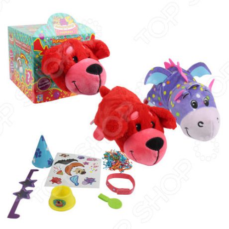 Мягкая игрушка с аксессуарами 1 Toy «Вывернушка-Сюрприз 2 в 1: Красный сеттер»