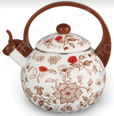 Чайник эмалированный Kelli KL-4453 «Розы»