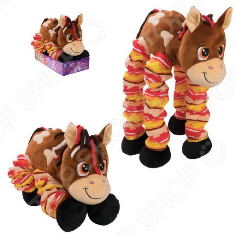 Мягкая игрушка со звуком 1 Toy «Пружиножки: Лошадка»