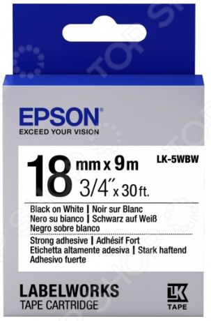 Картридж с лентой Epson LK-5WBW