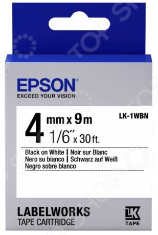 Картридж с лентой Epson LK-1WBN