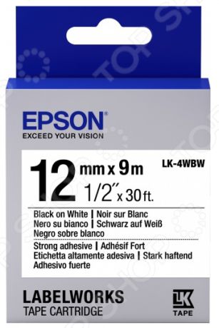 Картридж с лентой Epson LK-4WBW