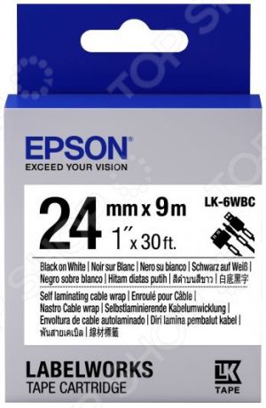 Картридж с лентой Epson LK6WBC9
