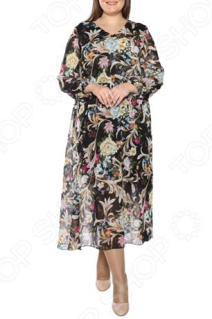 Платье Гранд Гром «Первая влюбленность». Цвет: черный, бежевый