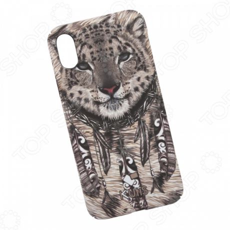 Чехол для iPhone X KUtiS Animals OK-5 «Гепард»