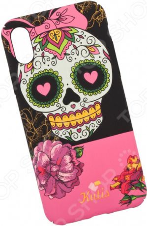 Чехол для iPhone X KUtiS Skull BK-8 Los Muertos Chica