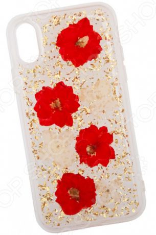 Чехол для iPhone X SwitchEasy Fleur «Красные и белые цветы»