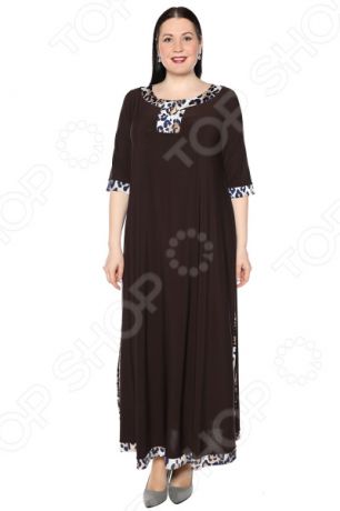 Платье PreWoman «Загадочный образ». Цвет: коричневый