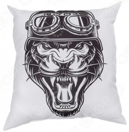 Подушка декоративная Сирень «Тигр-байкер»