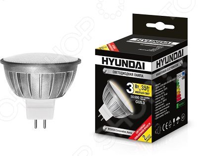 Лампа светодиодная Hyundai LED01-JCDR-220V-3W-3.0K-G