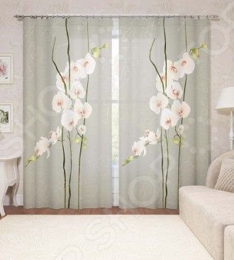 Фотошторы Сирень «Воздушная орхидея»
