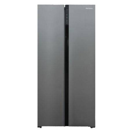 Холодильник SHIVAKI SBS-444DNFX, двухкамерный, нержавеющая сталь