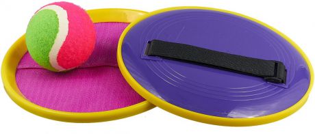 Ловушка-липучка с мячом ABtoys, PT-00976, желтый, фиолетовый