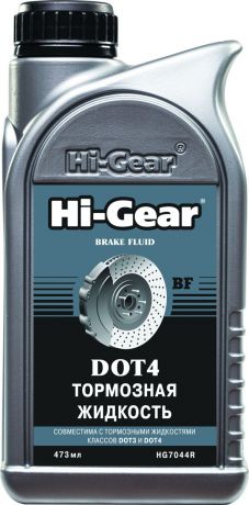Тормозная жидкость Hi-Gear DOT 4, HG7044R, 473 мл