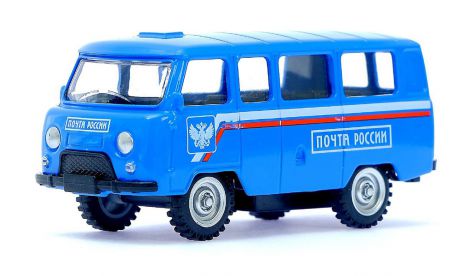 Машинка Автоград Микроавтобус почта, инерционная, масштаб 1:43, 3527637
