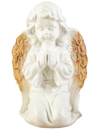 Статуэтка Premium Gips Ангел №9, 2468884, белый, высота 34 см