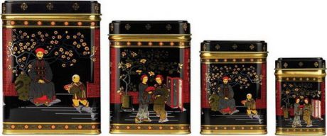 Банка для чая Gutenberg Японцы, 71028, разноцветный, 25 г