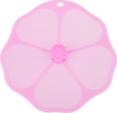 Крышка для контейнера Agness, 710-298, розовый, диаметр 20 см