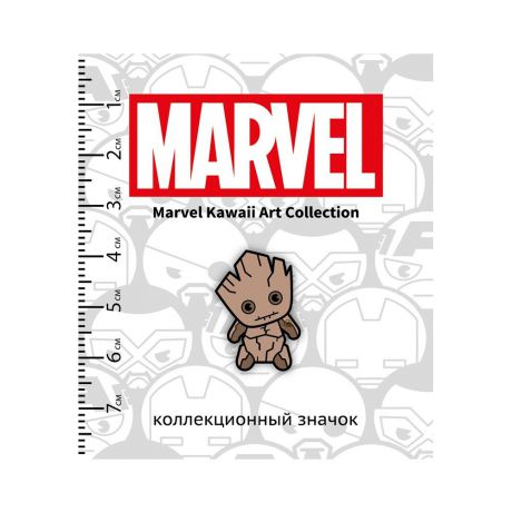 Значок Marvel деревянный 
