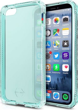Чехол-накладка Itskins Spectrum Clear для Apple iPhone 5/5S/SE, мятный