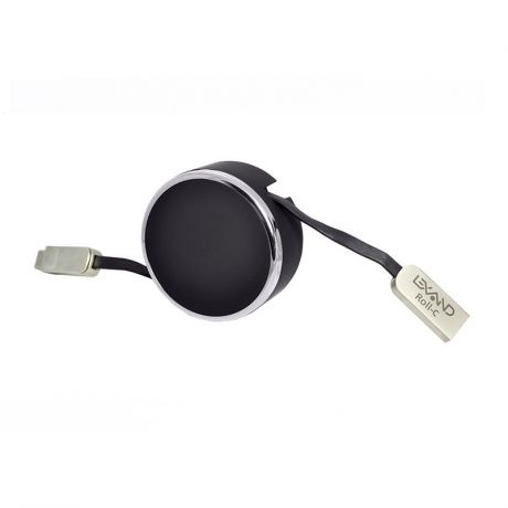 Кабель-рулетка LEXAND Roll-C Type-C+micro USB 00-00005262, черный, 0,25-0,9м