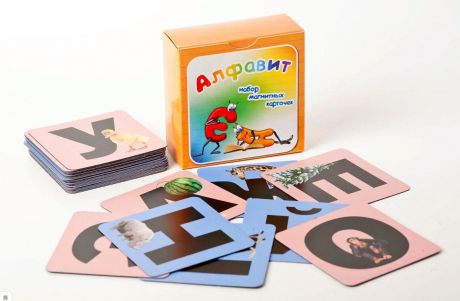 Обучающая игра "Русские магниты" Набор магнитных карточек "Алфавит".
