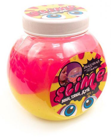 Жвачка для рук Slime Mega Mix, цвет: розовый, желтый, 500 г