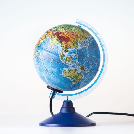 Глобус Globen Земли физический, с подсветкой диаметр 150 мм