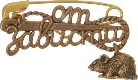 Булавочка от зависти Miland Мышонок, Т-6412, золотой, 3 см