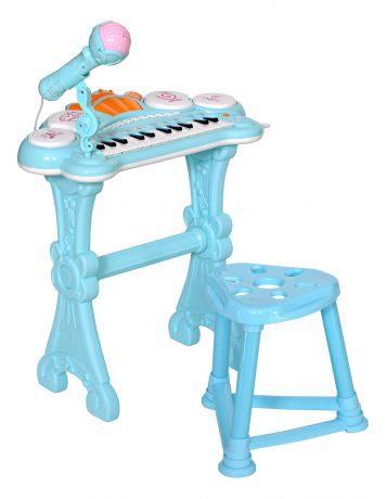 Музыкальный детский центр Everflo "Пианино", HS0356831, голубой