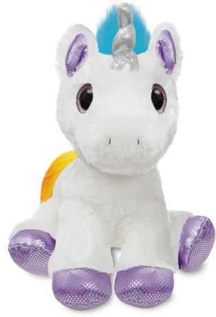 Мягкая игрушка Aurora Единорог, фиолетовый, 30 см