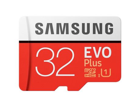 Карта памяти Samsung MicroSD 32GB Class 10 Evo Plus UHS-I U1 (20/95 Mb/s) + SD адаптер