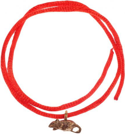 Оберег красная нить Miland Мышка, Т-6434, золотой
