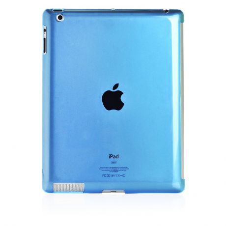 Чехол для планшета Gurdini накладка пластик 370242 для Apple iPad 2/3/4, голубой