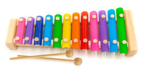 Детский музыкальный инструмент АНДАНТЕ РДИ-Д1014а красный, синий, желтый, зеленый, фиолетовый, голубой, розовый, оранжевый
