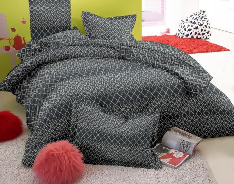 Комплект постельного белья Amore Mio Ronan, 2-х спальный, наволочки 70x70