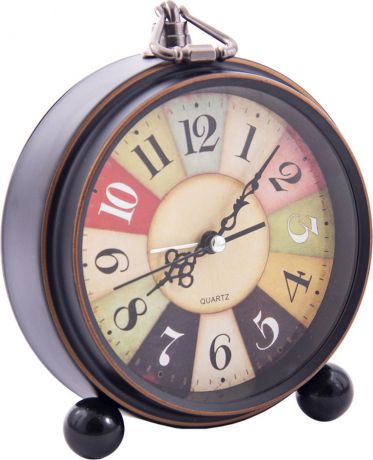 Часы-будильник Русские подарки, 60634, черный
