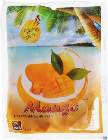Плоды манго сушеные Filipino Sun, 200 г